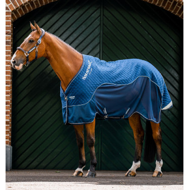 Horseware Signature zweetdeken voor transport Marine Marineblauw