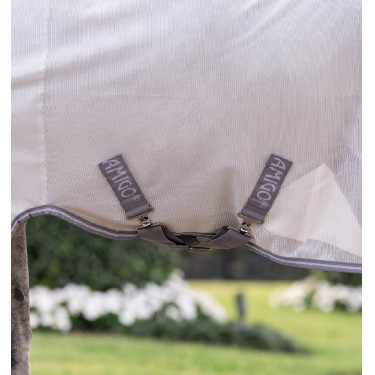 Chemise Anti-Mouches Pour Poney Amigo® Bug Rug Plus Argent / gris titanium / argent