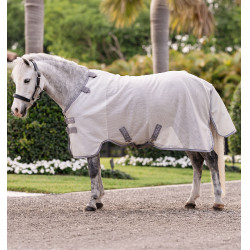 Chemise Anti-Mouches Pour Poney Amigo® Bug Rug Plus Argent / gris titanium / argent
