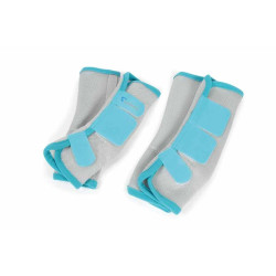 Guêtres anti mouches Fly turnout Shires Bleu sarcelle
