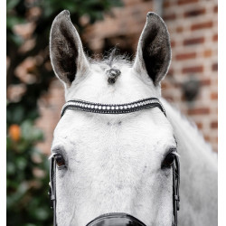 Hoofdstel Horseware Diamante Flash Zwart / zilver Hoofdstel Horseware Diamante Flash Zwart / zilver