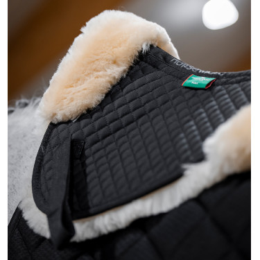 Schapenvacht halfpad voor paardrijden - Horseware Schapenvacht halfpad voor paardrijden - Horseware