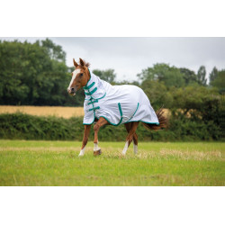 Couverture combo anti-mouches Tempest Original Shires Blanc Couverture combo anti-mouches Tempest Original Shires Blanc