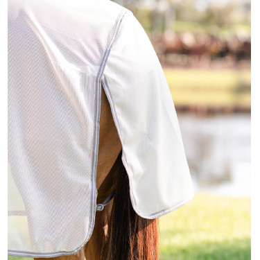 Chemise anti-mouches Horseware Amigo Bug Rug Pony Argent / gris titanium / argent Chemise anti-mouches Horseware Amigo Bug Rug Pony Argent / gris titanium / argent