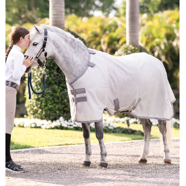 Chemise anti-mouches Horseware Amigo Bug Rug Pony Argent / gris titanium / argent Chemise anti-mouches Horseware Amigo Bug Rug Pony Argent / gris titanium / argent
