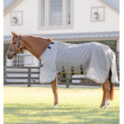 Vliegendeken Horseware Rambo Protector Fieldsafe Zilver / marine