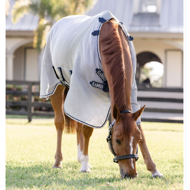 Vliegendeken Horseware Rambo Protector Fieldsafe Zilver / marine