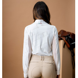 Polo de concours Horseware AA Elena manches longues Blanc Polo de concours Horseware AA Elena manches longues Blanc