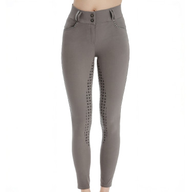 Pantalon Horseware Newmarket taille mi haute full seat Orage Bleu