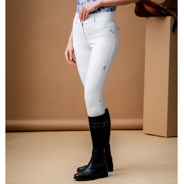 Pantalon Horseware AA Aria taille mi haute full seat Blanc