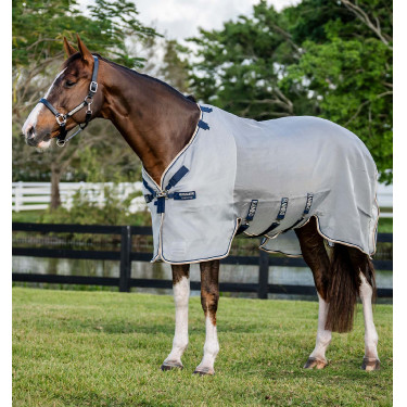 Vliegendeken Horseware Protector Rambo Zilver / marine Vliegendeken Horseware Protector Rambo Zilver / marine