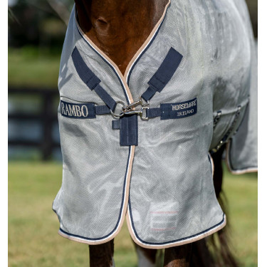 Vliegendeken Horseware Protector Rambo Zilver / marine Vliegendeken Horseware Protector Rambo Zilver / marine
