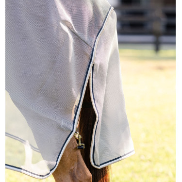 Couverture anti-mouches Horseware Protector Rambo Argent / marine