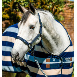 Licol et longe Horseware Newmarket Marine witney Bleu marine Licol et longe Horseware Newmarket Marine witney Bleu marine