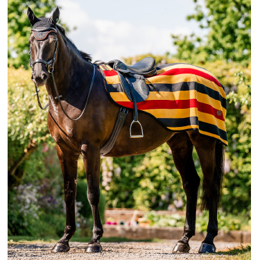 Couvre-reins polaire Horseware Newmarket Or blanc