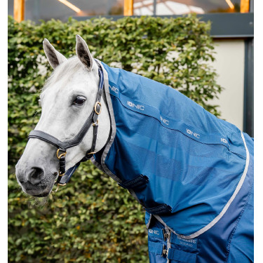 Couvre-cou Horseware Ionic Therapy Mesh Cooler Bleu imperial / argent / marine