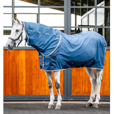Couvre-cou Horseware Ionic Therapy Mesh Cooler Bleu imperial / argent / marine