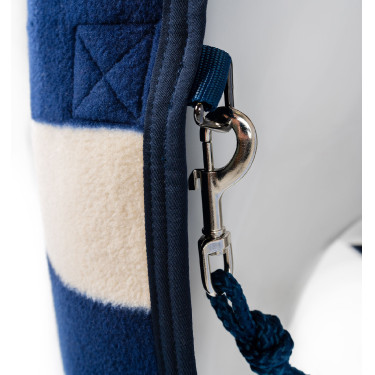 Couverture polaire Horseware Newmarket Poney Fleece Cooler Marine witney Bleu marine