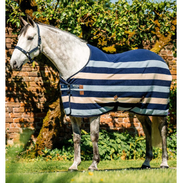 Couverture polaire Horseware Newmarket Poney Fleece Cooler Marine witney Bleu marine
