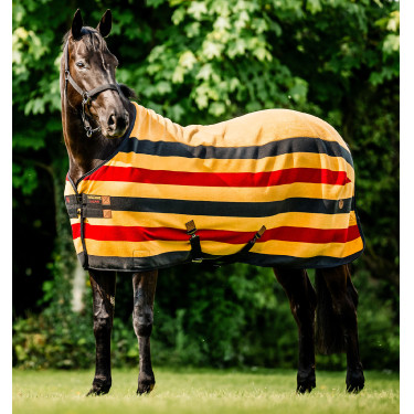 Couverture polaire Horseware Newmarket Fleece Cooler Or blanc Couverture polaire Horseware Newmarket Fleece Cooler Or blanc