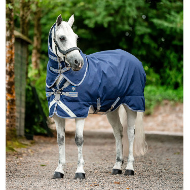 Horseware Rhino Plus Pony Turnout 0g Deken Zwart / titaniumgrijs / klassiek blauw Horseware Rhino Plus Pony Turnout 0g Deken Zwart / titaniumgrijs / klassiek blauw