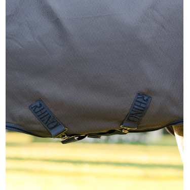 Couverture Horseware Rhino Hexstop Plus Poney Turnout 100g 1000D Gris / indigo / marine