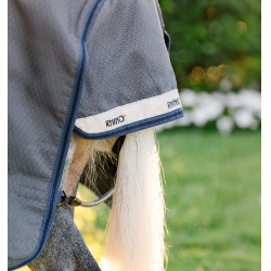 Couverture Horseware Rhino Hexstop Plus Poney Turnout 0g 1000D Gris / indigo / marine