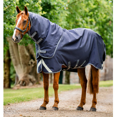 Horseware Rambo Duo Ripstop Plus Turnout Bundel (100g + 100g + 200g) Marine / onweer / zilvergrijs Marineblauw