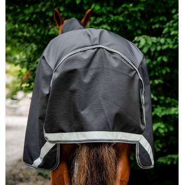 Couverture Horseware Rambo 1680D Turnout Plus 100g Noir / orage / gris argent