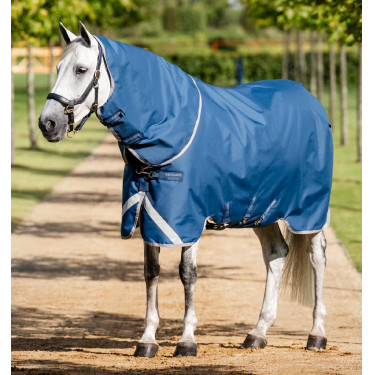 Couverture Horseware Ionic Therapy Turnout 100g 1200D Bleu imperial / argent / marine Couverture Horseware Ionic Therapy Turnout 100g 1200D Bleu imperial / argent / marine
