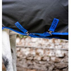Couverture Horseware Amigo Ripstop 900D Plus Poney Turnout 100g Noir / bleu classique