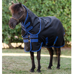 Horseware Amigo Ripstop 900D Plus Petite Turnout 0g deken Zwart / klassiek blauw