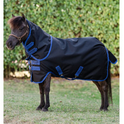 Couverture Horseware Amigo Ripstop 900D Plus Petite Turnout 0g Noir / bleu classique Couverture Horseware Amigo Ripstop 900D Plus Petite Turnout 0g Noir / bleu classique