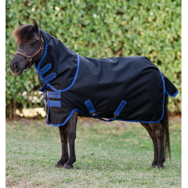 Horseware Amigo Ripstop 900D Plus Petite Turnout 0g deken Zwart / klassiek blauw