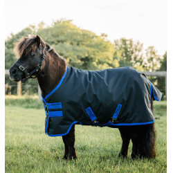 Couverture Horseware Amigo Ripstop 900D Petite Turnout 0g Noir / bleu classique