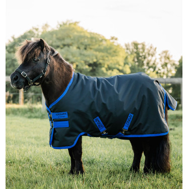 Horseware Amigo Ripstop 900D Petite Turnout 0g deken Zwart / klassiek blauw Horseware Amigo Ripstop 900D Petite Turnout 0g deken Zwart / klassiek blauw