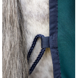 Horseware Amigo Jersey Poney Cooler Deken Groen dynastie / marine / zilver Horseware Amigo Jersey Poney Cooler Deken Groen dynastie / marine / zilver