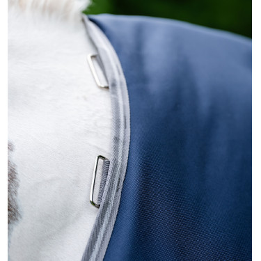 Couverture Horseware Amigo 1200D XL Turnout 150g Marine / gris titane / argent Bleu marine
