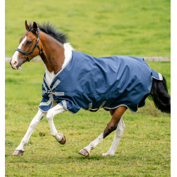 Horseware Amigo 1200D XL Turnout 150g deken Marine / titaangrijs / zilver Marineblauw