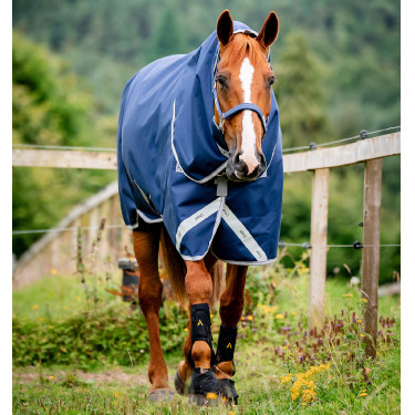 Horseware Amigo 1200D Turnout Plus 50g deken Marine / titaangrijs / zilver Marineblauw
