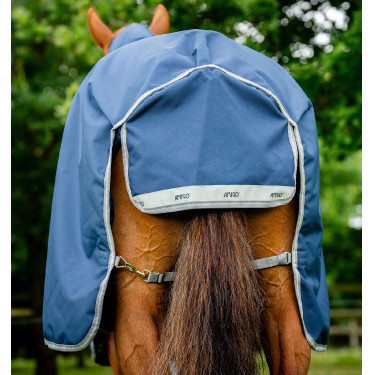 Couverture Horseware Amigo 1200D Turnout Plus 50g Marine / gris titane / argent Bleu marine
