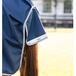 Couverture Horseware Amigo 1200D Turnout 50g Marine / gris titane / argent Bleu marine