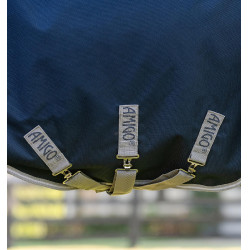Horseware Amigo 1200D Turnout 250g deken Marine / titaangrijs / zilver Marineblauw