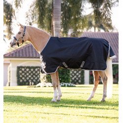 Horseware Amigo 1200D Poney Turnout 50g deken Zwart / titaniumgrijs / zilver