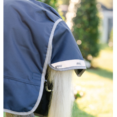 Horseware Amigo 1200D Plus Pony Turnout 50g deken Marine / titaangrijs / zilver Marineblauw