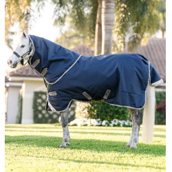 Couverture Horseware Amigo 1200D Plus Poney Turnout 0g Marine / gris titane / argent Bleu marine Couverture Horseware Amigo 1200D Plus Poney Turnout 0g Marine / gris titane / argent Bleu marine