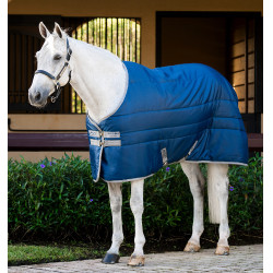 Couverture d'écurie Horseware Amigo Ripstop Insulator 50g Marine / gris titanium Bleu marine