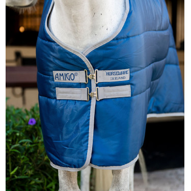 Horseware Amigo Ripstop Insulator 50g staldeken Marine / titaangrijs Marineblauw