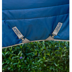 Couverture d'écurie Horseware Amigo Ripstop Insulator 50g Marine / gris titanium Bleu marine
