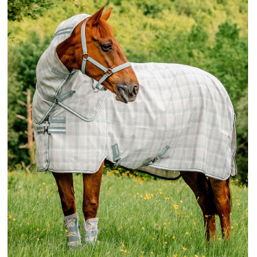 Vliegendeken Horseware Newmarket Plus Houtskool witney Grijs